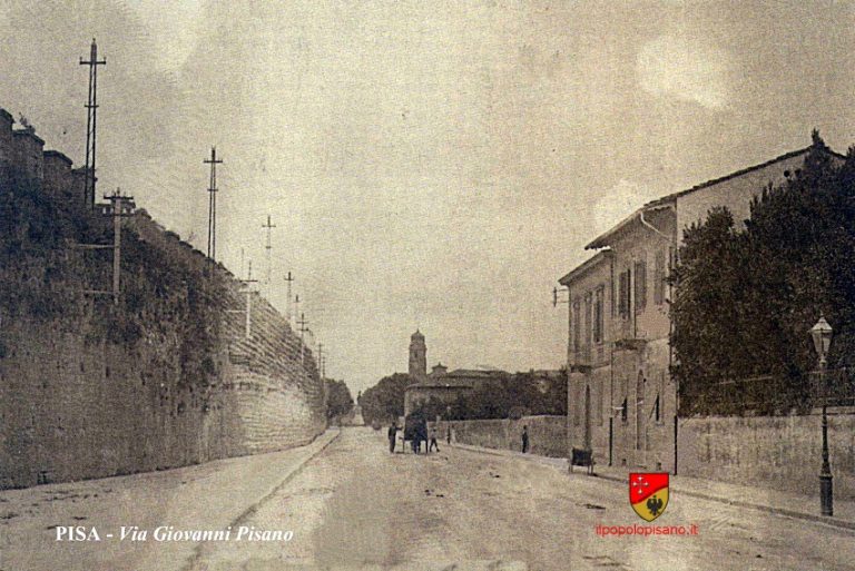 Via Giovanni Pisano (attuale via Benedetto Croce) periodo inizio anni '20 Il Popolo Pisano