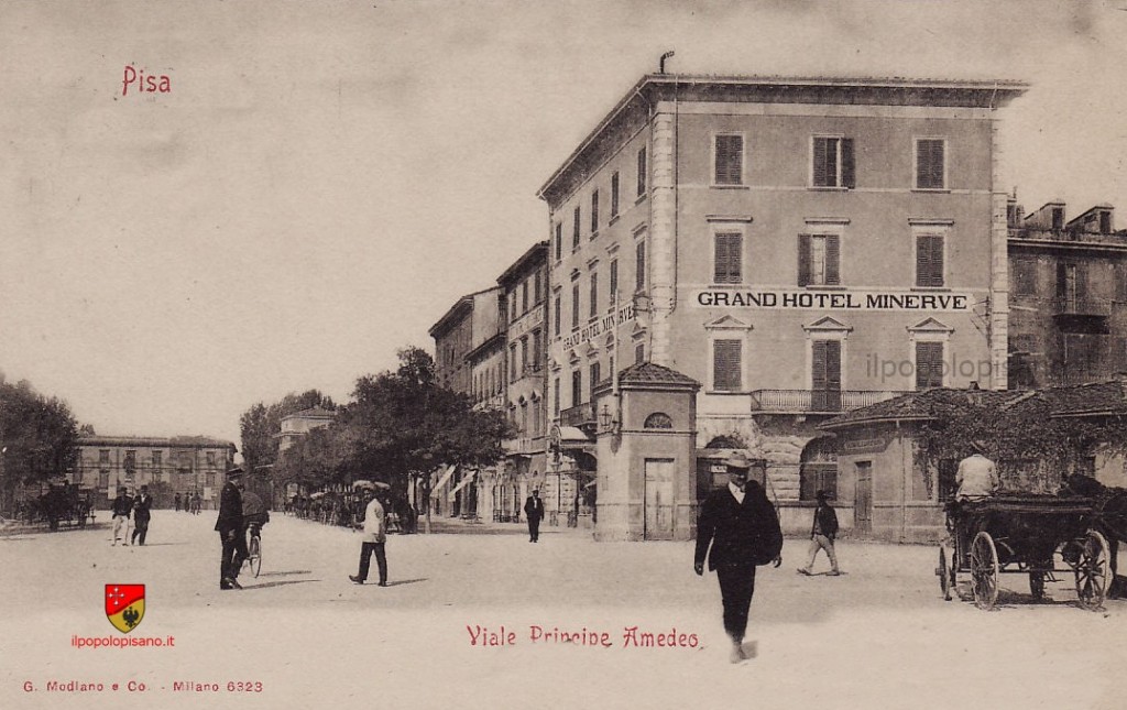 Viale Principe Amedeo  Anno -  fine '800 primi del '900 Cartolina d'epoca Fonte ebay Aggiunta da BirindeliMarco